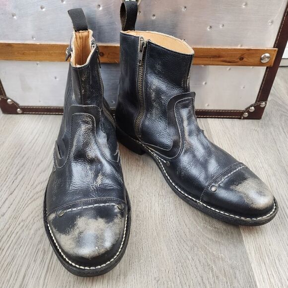 Bed Stu Cobbler Series Leather Ankle Boots size 8.6 - Picture 1 of 10